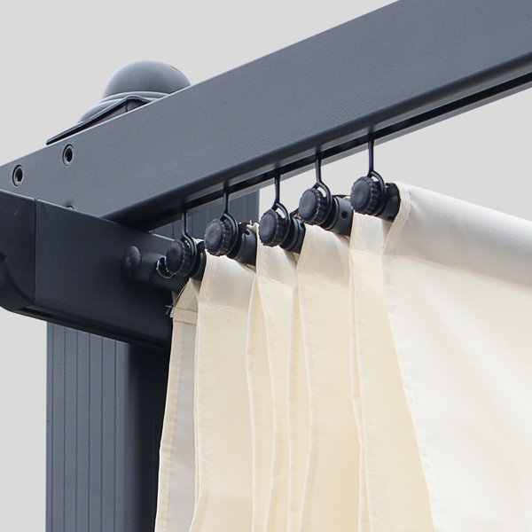 ALISUN Ersatz-Baldachin Für Pergola – 492,8 X 223,5 Cm, Grau, UV-geschützt & Wasserabweisend